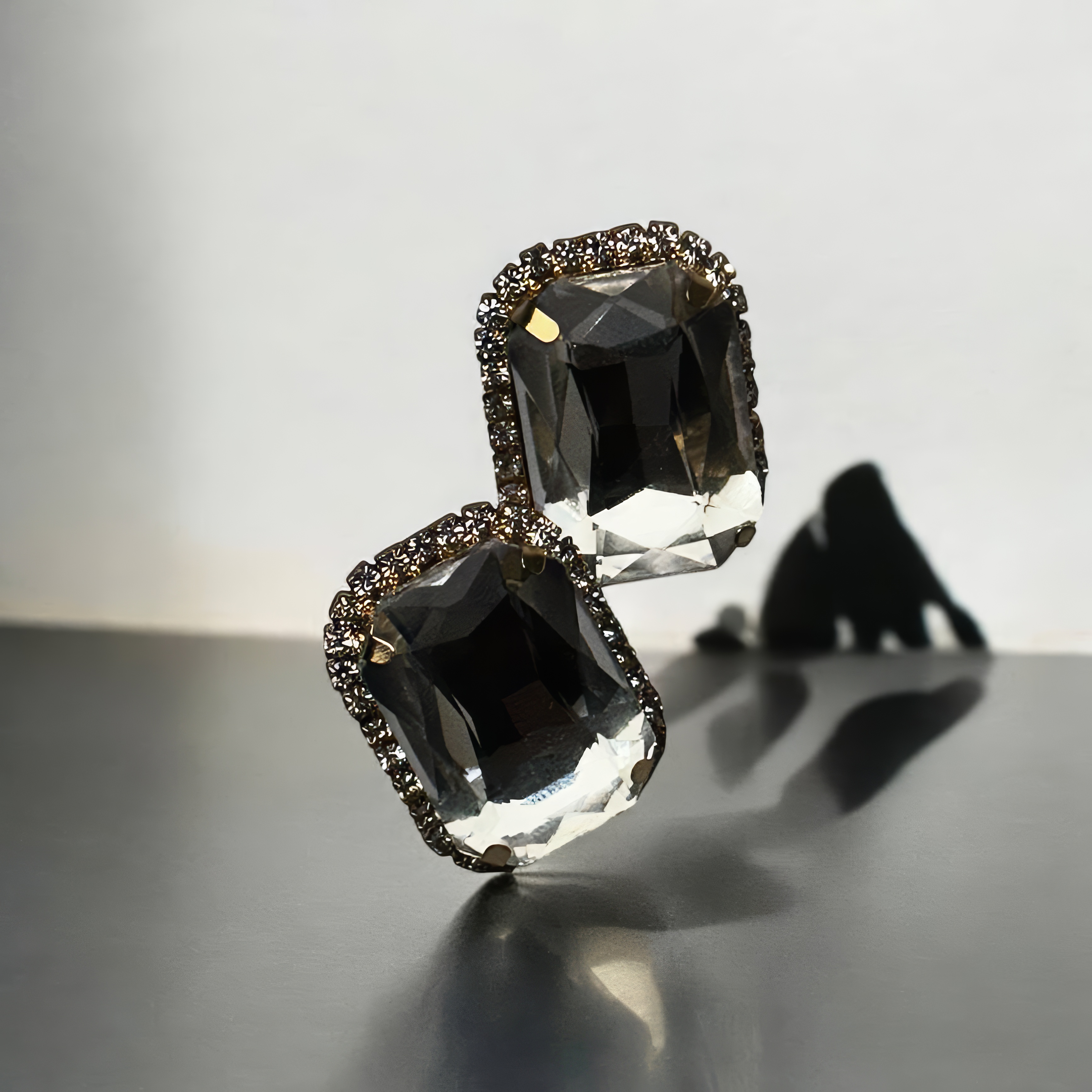 Crystal Noir Earrings